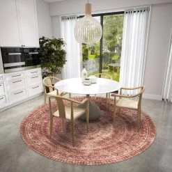 Modena Spice 8 ft. x 8 ft. Round Medallion Area Rug by Addison Rugs -TrafficMaster || Addison Rugs Sales spice addison rugs area rugs hdmo7si8ro 31 1000