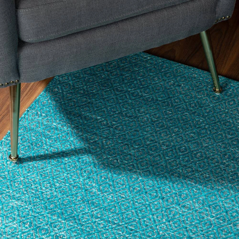 Cruz 1 Teal 2 ft. x 3 ft. Area Rug by Addison Rugs 5 Cruz 1 Teal 2 ft. x 3 ft. Area Rug by Addison Rugs - Image 3