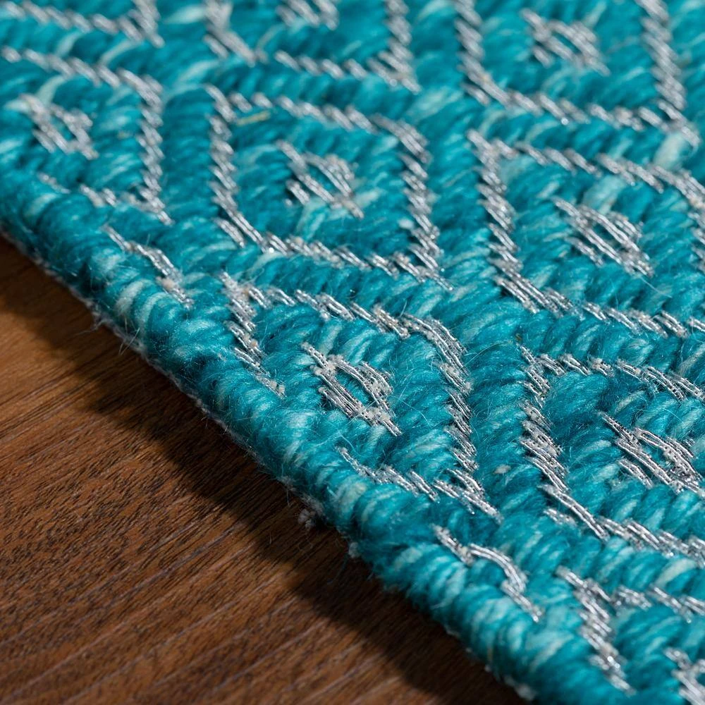 Cruz 1 Teal 2 ft. x 3 ft. Area Rug by Addison Rugs 4 Cruz 1 Teal 2 ft. x 3 ft. Area Rug by Addison Rugs - Image 2