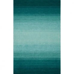 Dunes 1 Teal 5'X7'3" Ombre Wool Indoor by Addison Rugs