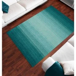 Dunes 1 Teal 5'X7'3" Ombre Wool Indoor by Addison Rugs -TrafficMaster || Addison Rugs Sales teal addison rugs area rugs hddu1te5x7 d4 1000