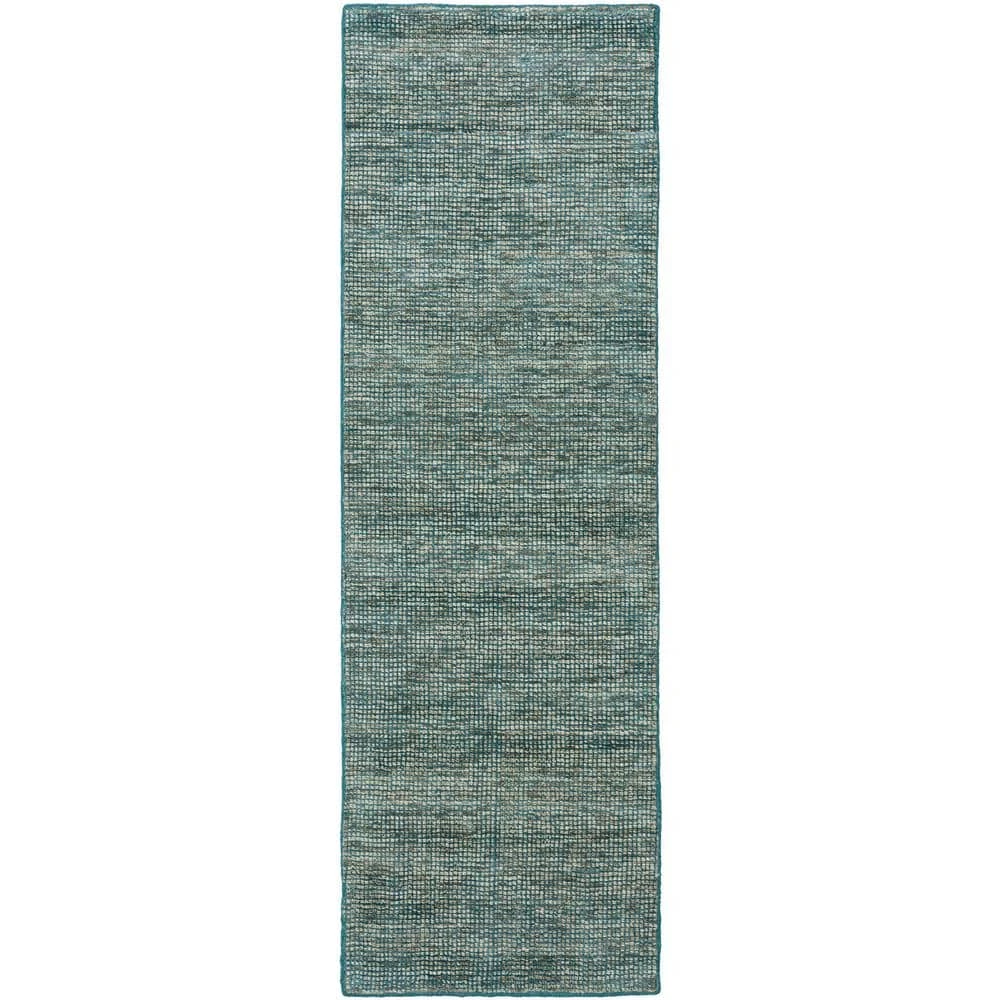 Dexter 1 Teal 2 ft. 3 in. x 7 ft. 6 in. Tonal Solid Wool and Viscose Indoor Area Rug Runner by Addison Rugs 3 Dexter 1 Teal 2 ft. 3 in. x 7 ft. 6 in. Tonal Solid Wool and Viscose Indoor Area Rug Runner by Addison Rugs