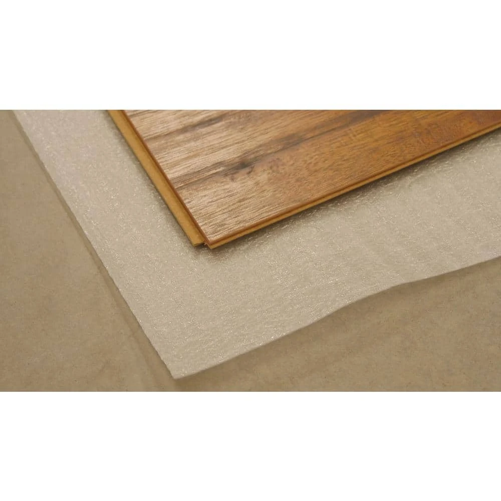 Standard 100 sq. ft. Rolls 25 ft. x 4 ft. x .080 in. Polyethylene Foam 2-in-1 Underlayment by TrafficMaster 7 Standard 100 sq. ft. Rolls 25 ft. x 4 ft. x .080 in. Polyethylene Foam 2-in-1 Underlayment by TrafficMaster - Image 6