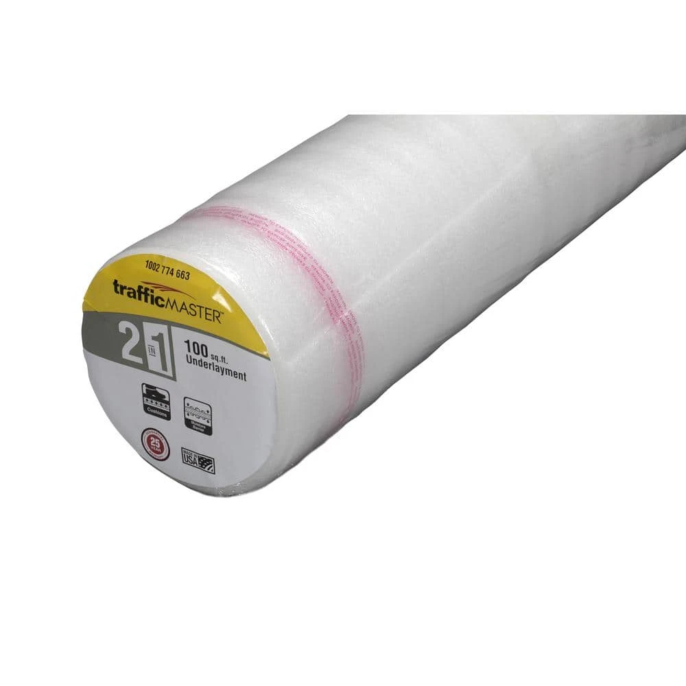 2-in-1 Standard Underlayment 100 sq. ft. for Engineered Hardwood and Laminate Flooring by TrafficMaster 4 2-in-1 Standard Underlayment 100 sq. ft. for Engineered Hardwood and Laminate Flooring by TrafficMaster - Image 2