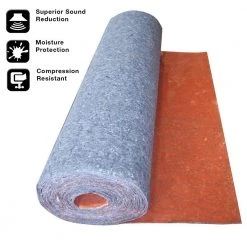 100 sq. ft. 3 ft. x 33.34 ft. x 1/8 in. Acoustical Underlayment with Attached Vapor Barrier for Laminate Flooring by TrafficMaster 17 100 sq. ft. 3 ft. x 33.34 ft. x 1/8 in. Acoustical Underlayment with Attached Vapor Barrier for Laminate Flooring by TrafficMaster -TrafficMaster || Addison Rugs Sales trafficmaster underlayment qw100n1hd fa 1000