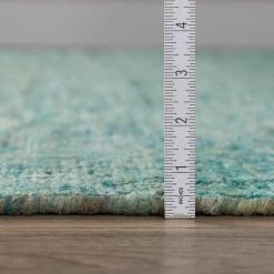 Zen 5 Turquoise 2 ft. 3 in. x 7 ft. 6 in. Runner Rug by Addison Rugs -TrafficMaster || Addison Rugs Sales turquoise addison rugs area rugs hdze5tu2x8 1f 1000