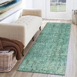 Zen 5 Turquoise 2 ft. 3 in. x 7 ft. 6 in. Runner Rug by Addison Rugs -TrafficMaster || Addison Rugs Sales turquoise addison rugs area rugs hdze5tu2x8 31 1000
