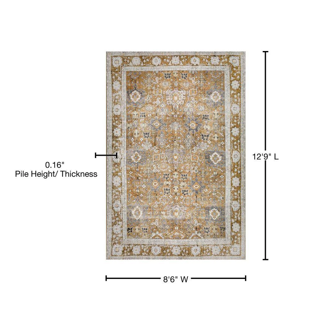 Athena 4 Walnut 8 ft. 6 in. x 12 ft. 9 in. Area Rug by Addison Rugs 13 Athena 4 Walnut 8 ft. 6 in. x 12 ft. 9 in. Area Rug by Addison Rugs - Image 11