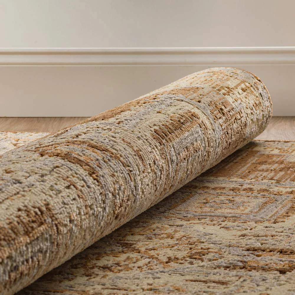 Freya 1 Walnut 7 ft. 6 in. x 9 ft. 8 in. Vintage Medallion Indoor Area Rug by Addison Rugs 8 Freya 1 Walnut 7 ft. 6 in. x 9 ft. 8 in. Vintage Medallion Indoor Area Rug by Addison Rugs - Image 6