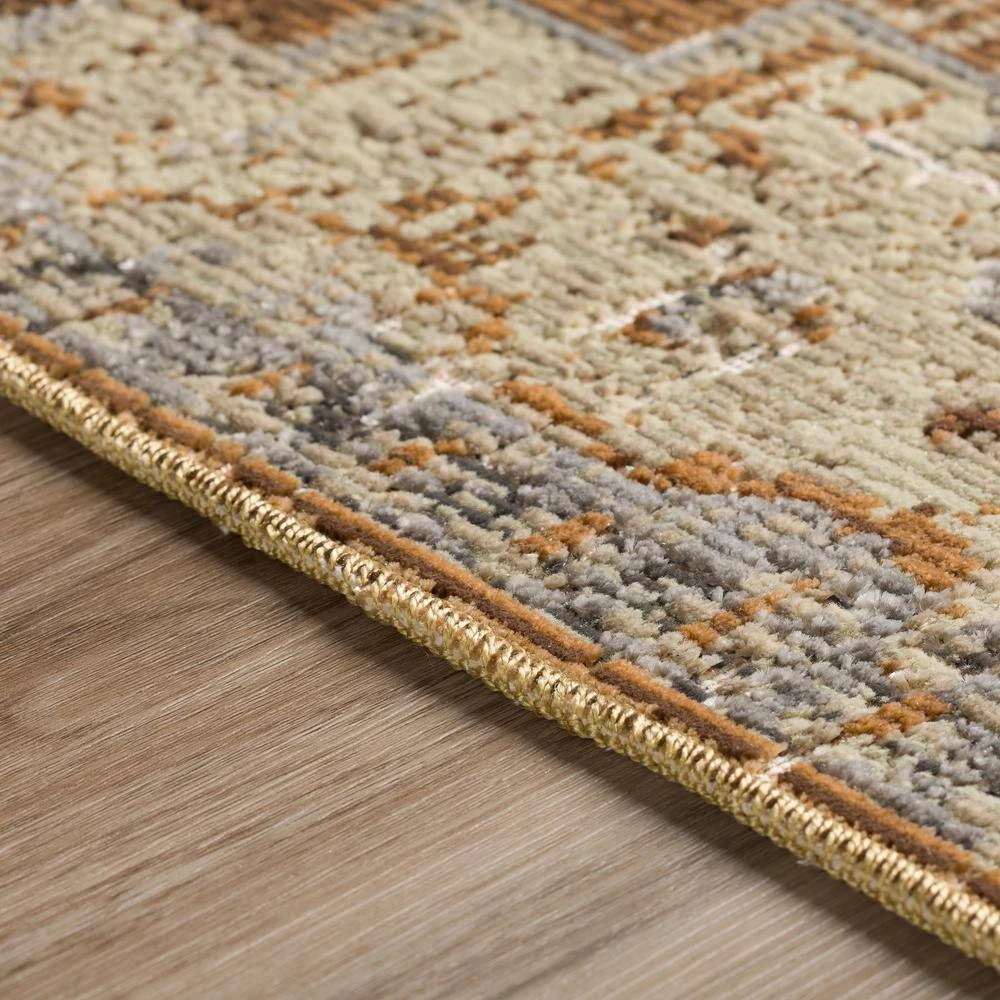 Freya 1 Walnut 7 ft. 6 in. x 9 ft. 8 in. Vintage Medallion Indoor Area Rug by Addison Rugs 4 Freya 1 Walnut 7 ft. 6 in. x 9 ft. 8 in. Vintage Medallion Indoor Area Rug by Addison Rugs - Image 2