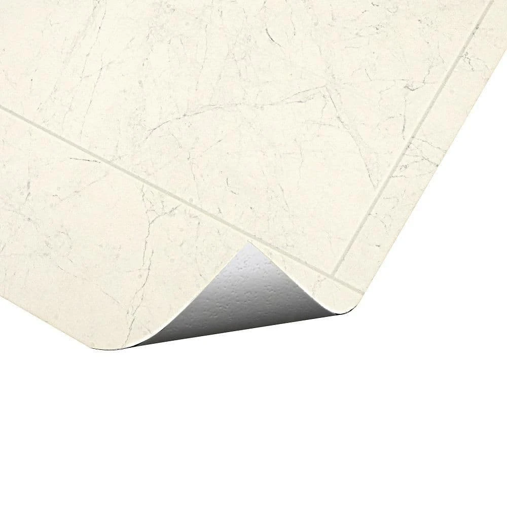 Emerson White Residential Vinyl Sheet Flooring 12 ft. Wide x Cut to Length by TrafficMaster 9 Emerson White Residential Vinyl Sheet Flooring 12 ft. Wide x Cut to Length by TrafficMaster - Image 7