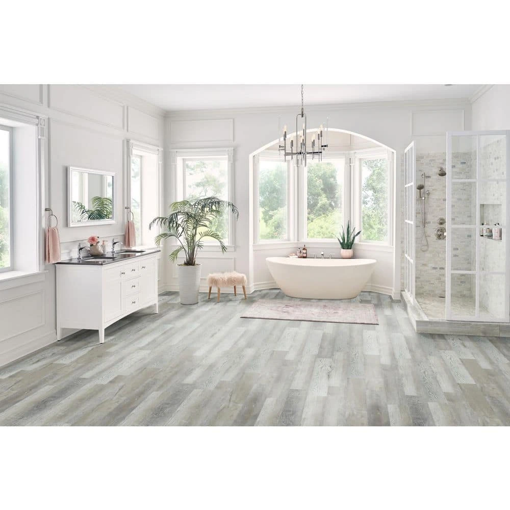 Winding Brook 5.98 in. W Rigid Core Click Lock Luxury Vinyl Plank Flooring (23.95 sq. ft./case) by TrafficMaster 3 Winding Brook 5.98 in. W Rigid Core Click Lock Luxury Vinyl Plank Flooring (23.95 sq. ft./case) by TrafficMaster - Image 2
